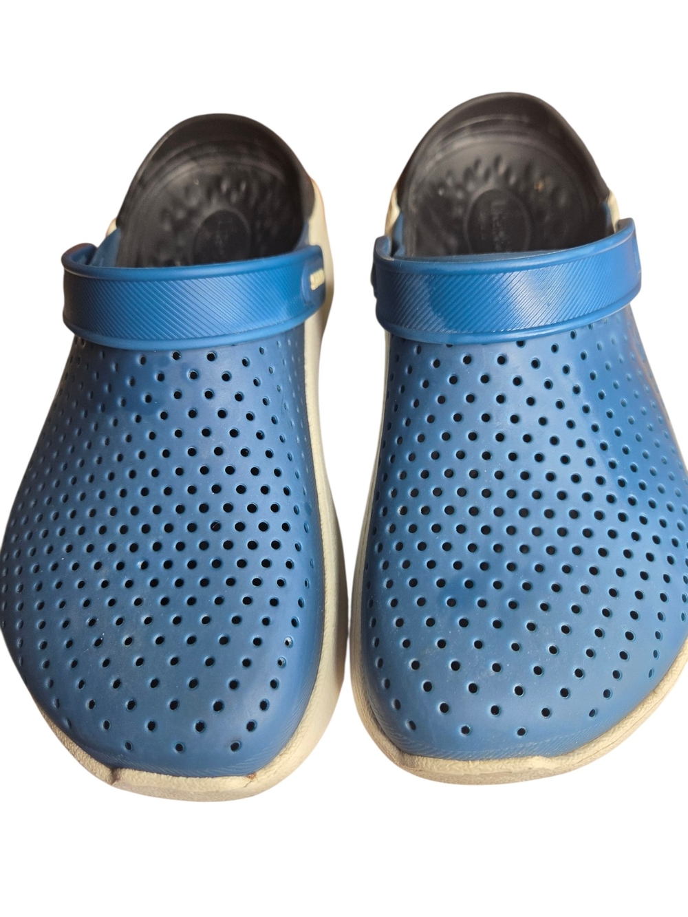 Crocs LiteRide Flash Shoes Blue Unisex Sandals Women's 6 Men's 4 Like New